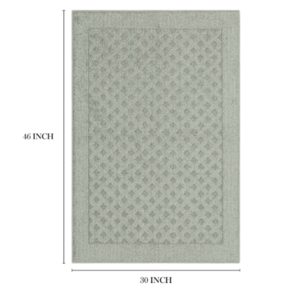 Solid Diamond Gray Indoor Accent Rug